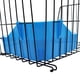 thumbnail image 4 of Caja de arena para conejos, inodoro, bandeja de arena esquinera para conejos, inodoro para mascotas, orinal para conejillos de indias, hámster, conejo, animal pequeño (azul), 4 of 5