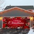 thumbnail image 4 of 6x13 Feet Christmas Garage Door Banner Mural - Large Merry Christmas Sign for Outdoor Holiday Party Decor and Festive Garage Display - H, 4 of 6