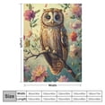 thumbnail image 4 of Orinice Owl Blanket, Owl Theme Blanket Gifts for Women, Soft Warm Lightweight Owl Blankets for Living Room Home Sofa Travel Decor   60x80in, 4 of 6