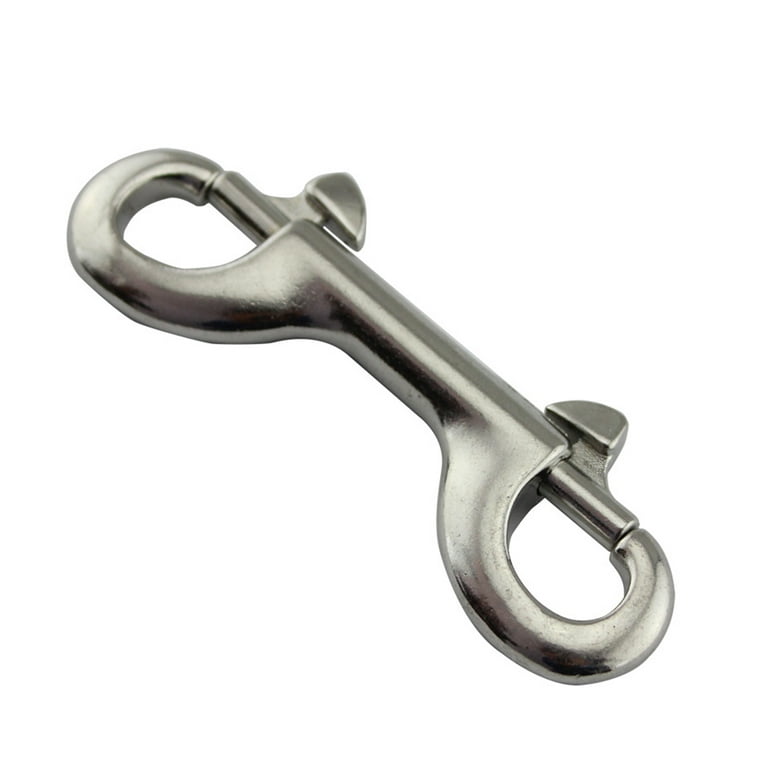 Cheers.US 316 Stainless Steel Double Ended Bolt Snap Hook Marine Grade  Double End Diving Clips Heavy Duty Trigger Chain Clip Key Holder for Pet  Feed Bucket Hammock Horse Tack 
