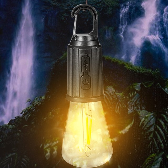 Linterna de camping 600 mAh Luz de camping portátil Tipo C Carga para senderismo Pesca