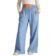 thumbnail image 2 of NIEWTR Girls Fleece Athletic Sweatpants Kids Active Jogger Pants Running Jogging Pants with Pockets Drawstring 2T 3T 4T 5T 6T 7T 8T 9T Children(A-Light Blue,7-8 Years), 2 of 4