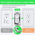 thumbnail image 3 of 20 Pcs Outlet Spacer for Electrical Box, Wall Plate Spacer, Metal Flush Fit Device Leveling Plate, 3 of 7