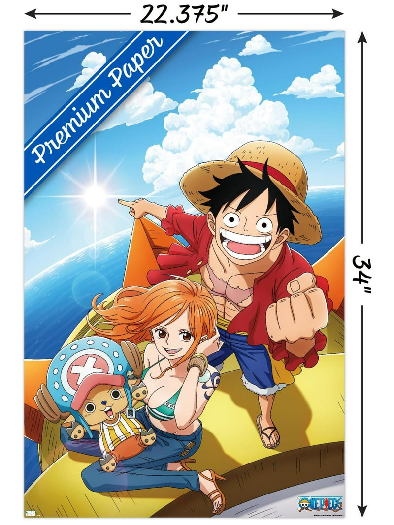 One Piece: Fishman Island - Luffy, Nami, Tony Tony Chopper Wall
