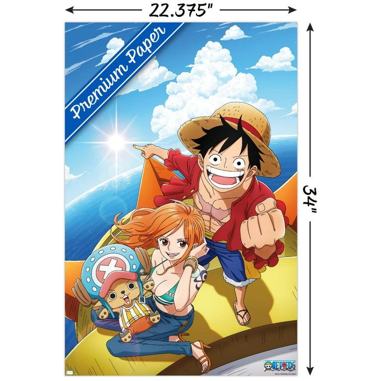 One Piece: Fishman Island - Luffy, Nami, Tony Tony Chopper Wall