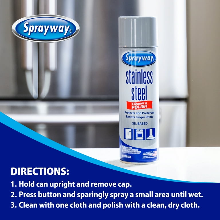 Non-toxic Metal Cleaner Weiman Stainless Steel Cleaner And Polish - 2 ...