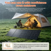 LVYUAN 400W Solar Panel Foldable Solar Panel Charger with Adjustable Kickstands Portable Waterproof IP67 24.5% High Efficiency for RV, Camping, Home, Outdoor, Power Station, off Grid