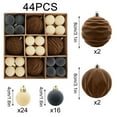 thumbnail image 2 of WEGFTDUOP 44 Pcs Velvet Christmas Balls Flocked Christmas Tree Ornaments Plastic Balls Xmas Decorative Hanging Ornaments Christmas Tree Decoration, 2 of 7