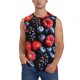 thumbnail image 1 of Balery Variety Of Fruits And Berries Camisetas sin mangas para hombre, absorbe la humedad y protege contra el mal olor.-Large, 1 of 7