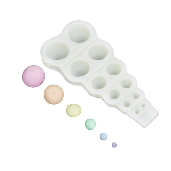 O'Creme Silicone Fondant Mold, Small Assorted Hemispheres