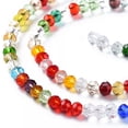 thumbnail image 3 of EOEMY 50Strand 4mm Colorful Faceted Glass Rondelle Beads Tiny Loose Spacer Beads Craft, 3 of 3