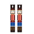 thumbnail image 1 of Banner de puerta de Navidad, pareado de tela de poliéster, adorno colgante de bandera decorativa de vacaciones, tipo J 1 par Vogacara HA002106-10B, 1 of 7