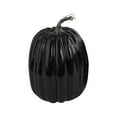 thumbnail image 2 of PPgejGEK Large Black Faux Pumpkin Model 12 Inch Halloween Foam Fake Pumpkin Christmas Decoration Prop for Indoor Outdoor Party Decor, 2 of 6