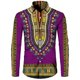 thumbnail image 1 of Camisas de manga larga de estilo étnico de otoño Camisa de hombre con patrón retro Tendencia Ropa de hombre al aire libre Nuevas camisetas de manga larga para hombre, 1 of 6