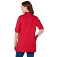 thumbnail image 2 of Woman Within Plus Size Elbow-Sleeve Polo Tunic, 2 of 6