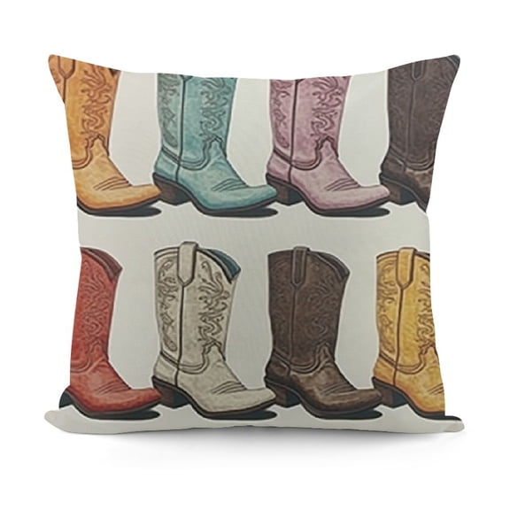 Howdy Cowgirl Boots and Rodeos Cowgirl Boots Decorative Throw Pillow Case for Home Dorm Decor,Gift for Teen Girls