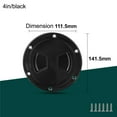 thumbnail image 6 of Sleek And Stylish Boat Round Inspection Hatch Access Hole 102Mm Diameter Black 5 Inches Fangkenuo, 6 of 7