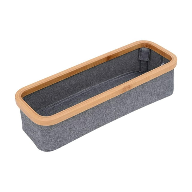 Cesta para guardar papel higiénico, decoración, encimera, joyas, perfumes, maquillaje, lavandería Gris