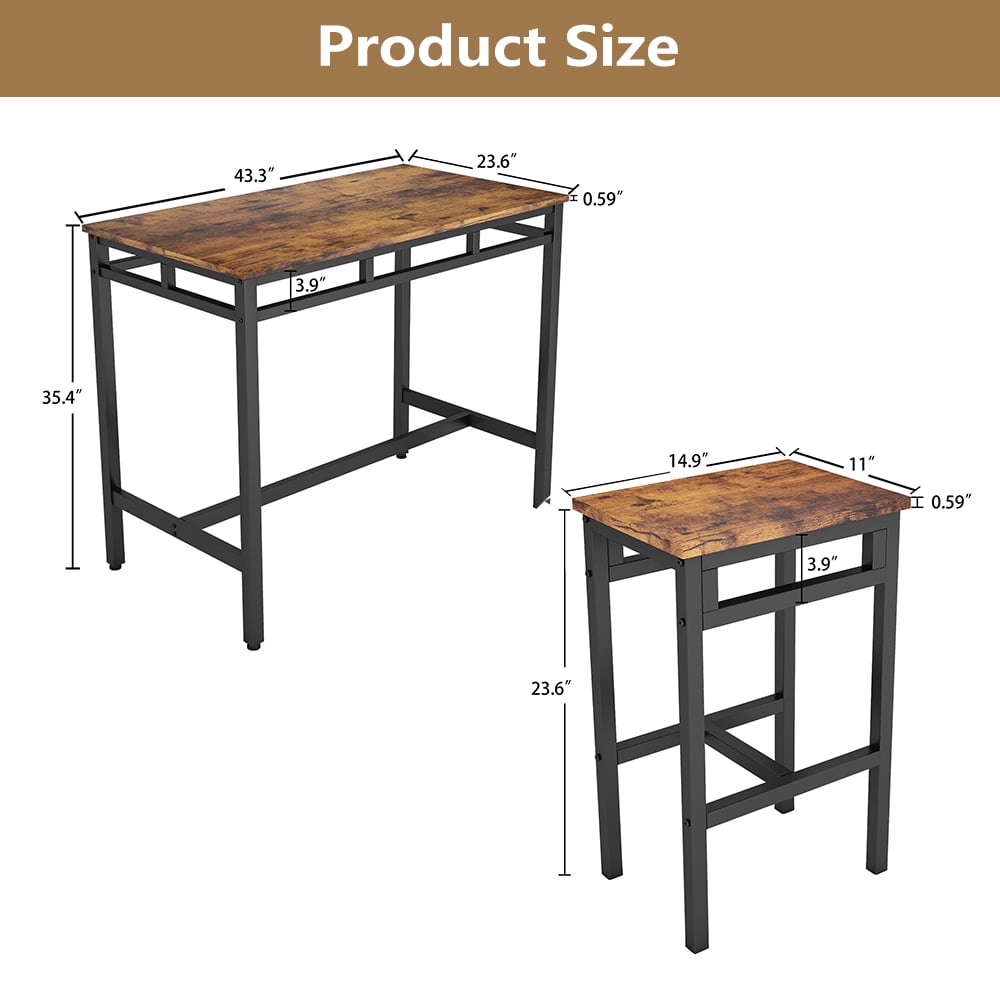 Enyopro 5-Piece Counter Height Dining Set, Space-Saving Enyopro 5-Piece Counter Height Dining Set, Space-Saving