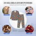 thumbnail image 7 of KLL Floral Squirrel Sleepwear Mens Flannel Pajamas,Long Cotton Pj Set, 7 of 7