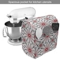 thumbnail image 2 of Geometric Stand Mixer Cover, Trippy Flower with Shapes in New Modern Image, Kitchen Appliance Organizer Bag Cover with Pockets, 5 Quarts, Red Black White, by Ambesonne, 2 of 4