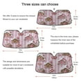 thumbnail image 5 of Yayeee Car Windshield Sun Shade Universal Fit Front Visor Protector, Pink Gingerbread Houses, 5 of 8