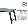 thumbnail image 2 of PJ Wood Folding Laptop Desk Tray Portable Bed Table for Computer Work, Black, 2 of 10