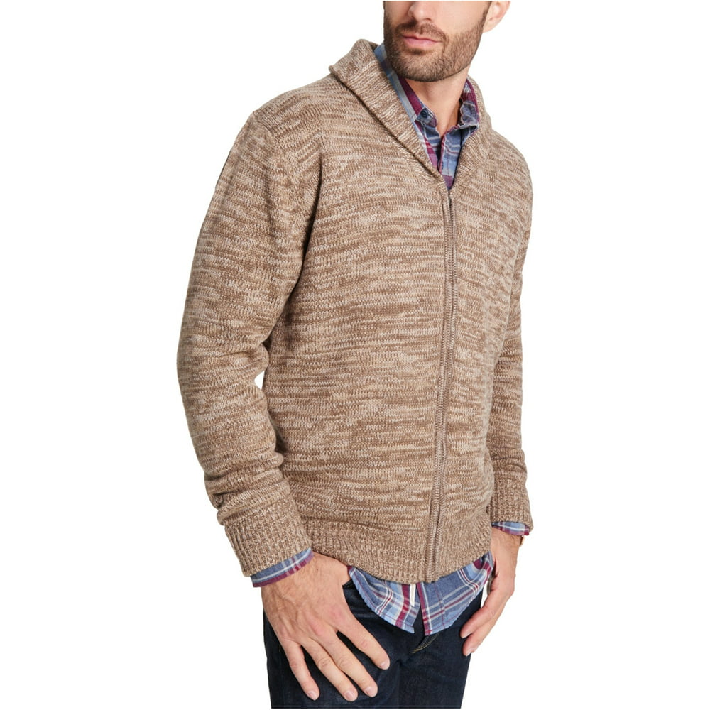 Weatherproof - Weatherproof Mens Marled Cardigan Sweater - Walmart.com ...
