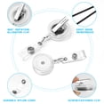 thumbnail image 2 of Badge Reels retráctiles, paquete de 50 unidades, con clip giratorio de cocodrilo, 2 of 7