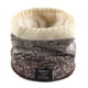 thumbnail image 5 of Bufanda de punto de lana para mujer, bufanda de terciopelo cálida de invierno para hombre, cuello personalizado con degradado grueso para pareja, 5 of 6