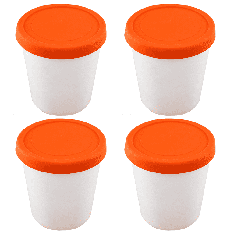 Mini Tubs Set of 4, Tight-Fitting Silicone Lid, Easy Stacking