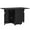Black Wood Grain, variant on HOMCOM Folding Dining Table with Storage Drop Leaf Tables for Small Spaces