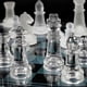 thumbnail image 3 of 25x25cm Glass Chess Set Elegant Design Durable Build Fully Functional 32 Frosted And Clear P, 3 of 4