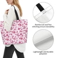 thumbnail image 3 of Naloa Flower Butterfly Tote Bag for Women Large Capacity Shoulder Bag for College Work Travel Shopping, 3 of 8