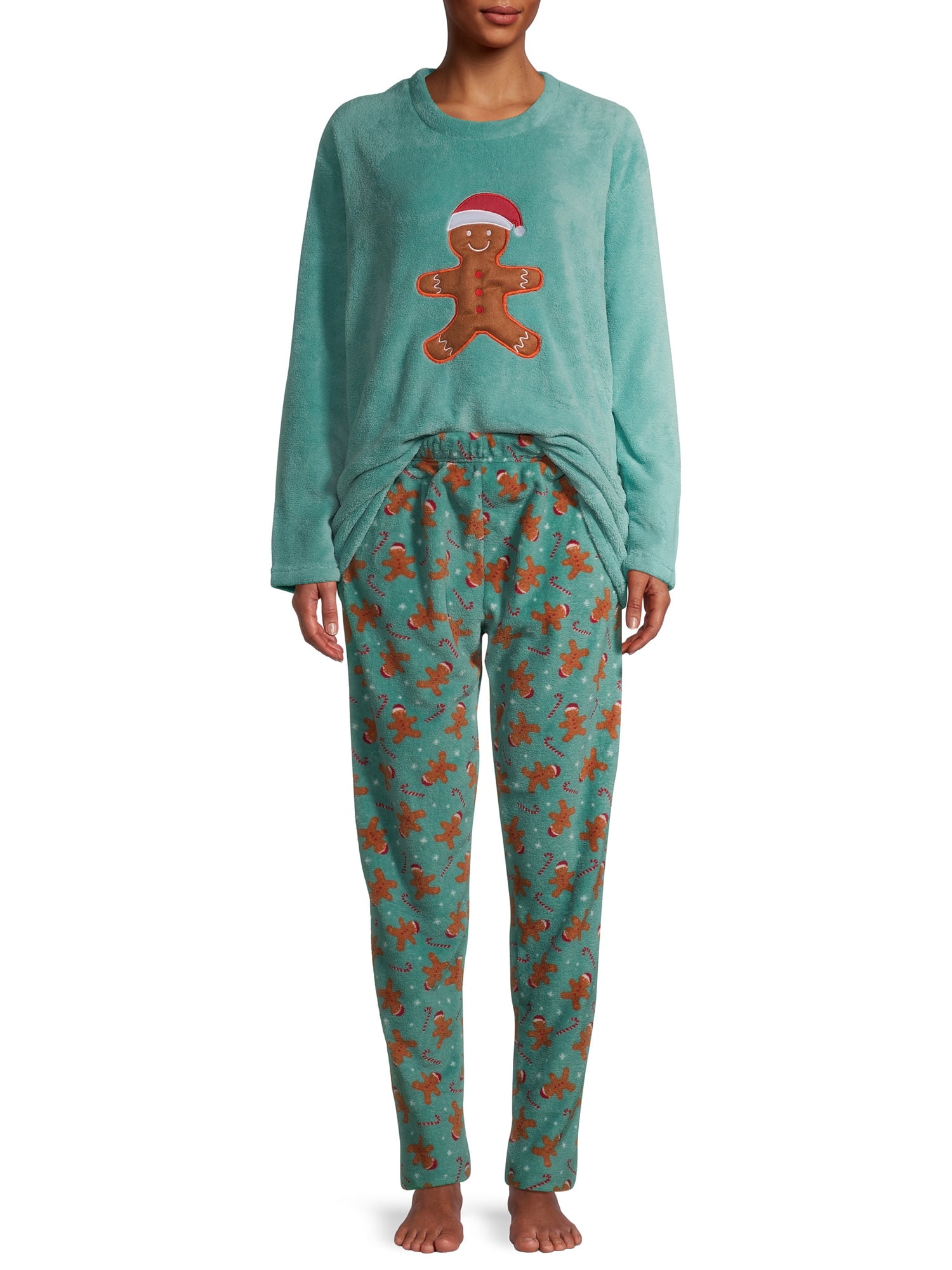 The Great Christmas Women's Christmas Edition 4 Piece Plush Pajama Set in Gift Box