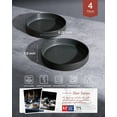 thumbnail image 2 of Famiware Star 8.25'' Pasta Bowls, Large Dinner Bowls Set of 4, Matte Black(Full Glaze), 2 of 7