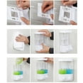 thumbnail image 4 of Miangastore Empty Plastic Wall-mounted Suction Push Type Liquid Soap Bottles Containers Refillable Shampoo Liquid Soap 2 Chamber Dispenser Shower Dispenser, 4 of 8