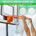 thumbnail image 4 of Regulation 18" Steel Basketball Rim - Choose from Fixed or Breakaway - Use for Replacement or Garage Mount-xlk, 4 of 10