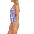 thumbnail image 3 of Becca Womens Metallic One Shoulder One-Piece Swimsuit, 3 of 4