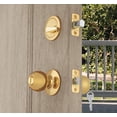 thumbnail image 3 of Brink's Combo Keyed Entry Doorknob and Deadbolt, 2-Pack, Polished Brass Finish, 3 of 3