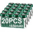 thumbnail image 1 of Baterías de litio Rapthor CR123A 1650 mAh 3 V, paquete de 20, 1 of 7