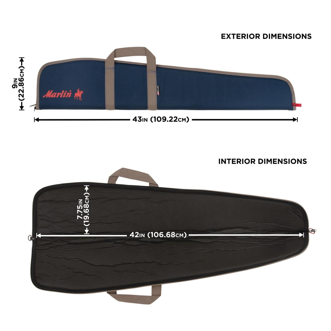 Allen Company Marlin 42" Rifle Soft Case, Navy, Polyester, 652-42