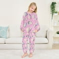 thumbnail image 5 of Fluffy Pajamas Set Fuzzy Winter Warm Pj Sets Pullover Tops and Long Pants Seashells and Conch Shells X-Small, 5 of 8