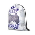 thumbnail image 2 of XMXT Waterproof Gym Bag, Game Repeat Retro Cartoon Print Drawstring Backpack for Men, m Multicolor, 2 of 8