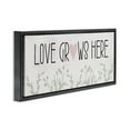 thumbnail image 3 of Stupell Industries Subtle Love Grows Here Black Framed Floater Canvas Wall Art design by Lil' Rue, 14 x 31, 3 of 9