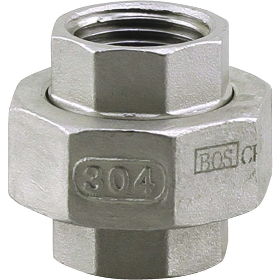 Boshart Stainless Steel Union Fitting U2-SSU-10 - 1 In. FIP - 1"