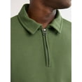 thumbnail image 3 of Free Assembly Men's Quarter Zip Fleece Pullover with Long Sleeves, Sizes XS-3XL, 3 of 5