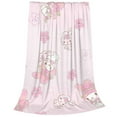thumbnail image 7 of Kuromi And My Melody Fleece Blanket Super Soft Cozy Throw Blanket 50"X40", Lightweight Fuzzy Comfy Flannel Blanket Warm Plush Throw Blankets For Couch, Sofa, Bed, 7 of 7