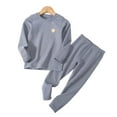 thumbnail image 2 of Esaierr 2-14Y Kids Toddlers Thermal Underwear Set for Boys Girls Long sleeve Pajamas Sets Autumn Winter Jammies Set Sleepwear Set Soft Comfortable Loungewear Outfit, 2 of 7