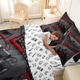 thumbnail image 5 of Erosebridal Modern Video Game 7-Piece Bedding Comforter Set,Kids Game Controller King Bedding Sets For Console Gamer,Reversible, 5 of 7